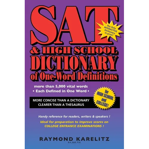 SAT & High School Dictionary of One-Word Definitions