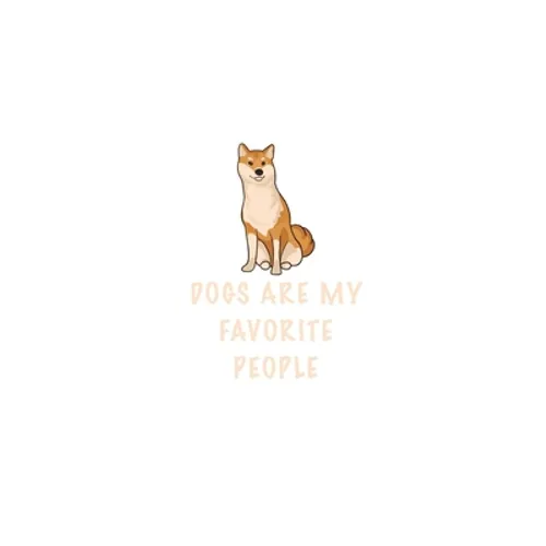 Dogs Are My Favorite People: Cute Family Gift Idea for dogs lover Border Collie: Lined Notebook - journal (6 - 9) - 110 Pages - Matte notebook