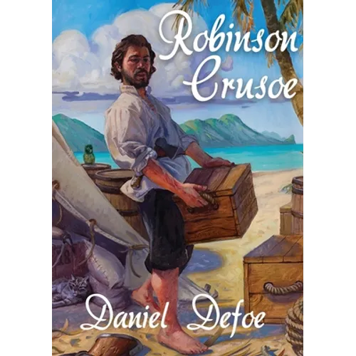 Robinson Crusoe: A novel by Daniel Defoe about a castaway who spends 28 years on a remote tropical desert island encountering cannibals, captives, and