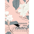 Coordinate Your Chaos To-Do List Notebook: 120 Pages Lined Undated To-Do List Organizer with Priority Lists (Medium A5 - 5.83X8.27 - Jasmine Flowers w