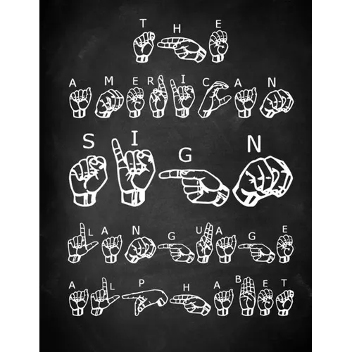 ASL American Sign Language: Alphabet Book For Beginners: For All Ages - Hand Signs