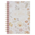 Christian Art Gifts Inspirational Journal, Be Joyful Wide Ruled Notebook, 1 Thess. 5:16 Bible Verse, Dusty Mauve, 192 Lined Pages W/Scripture, (8.4" X