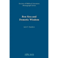 Ben Sira and Demotic Wisdom