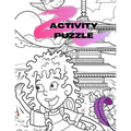 Activity puzzle: book for kids ages 6-10 years old: Sudoku, Word puzzle, Tik Tak Toe and more funny games for smart kids