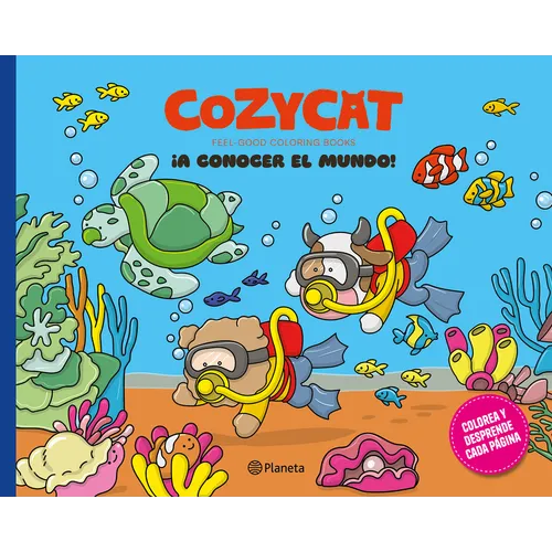 Cozy Cat 4. ¡A Conocer El Mundo! Libro de Actividades / Cozy Cat 4. Let's Explore the World! Activity Book (Feel-Good Coloring Books)