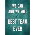 We Can and We Will - Best Team Ever: Team Motivation Gifts - Employee & Office Staff Appreciation - Inspirational Gifts for Coworkers