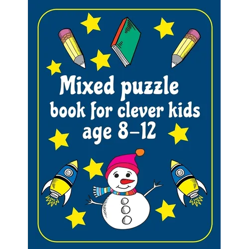 Mixed Puzzle Book for Kids Ages 8-12: kids activity book Word search, Sudoku, Mazes, Brain Training Puzzles For Kids, with Solutions
