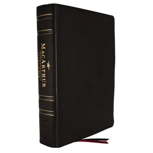 Nkjv, MacArthur Study Bible, Black Genuine Leather, Comfort Print: Unleashing God's Truth One Verse at a Time (Holy Bible, New King James Version)