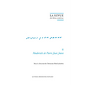 La Revue Des Lettres Modernes: Modernite de Pierre Jean Jouve