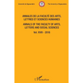 Annales de la faculté des arts, lettres et sciences humaines Vol XVIII - 2018: Annals of the faculty of arts, letters and social sciences