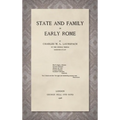 State and Family in Early Rome [1908]
