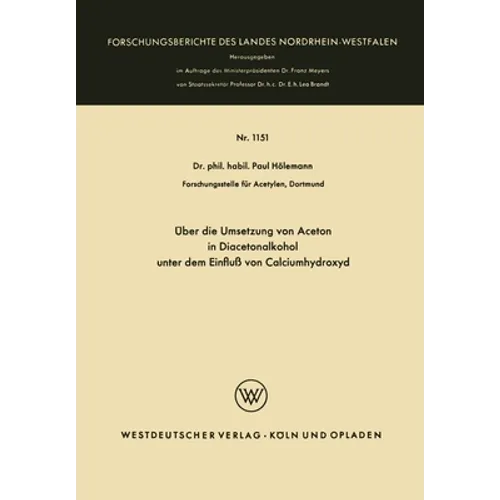 Über die Umsetzung von Aceton in Diacetonalkohol unter dem Einfluß von Calciumhydroxyd