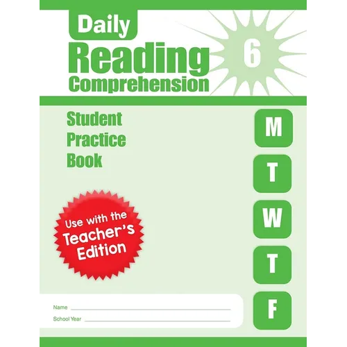 Daily Reading Comprehension, Grade 6 Student Edition Workbook