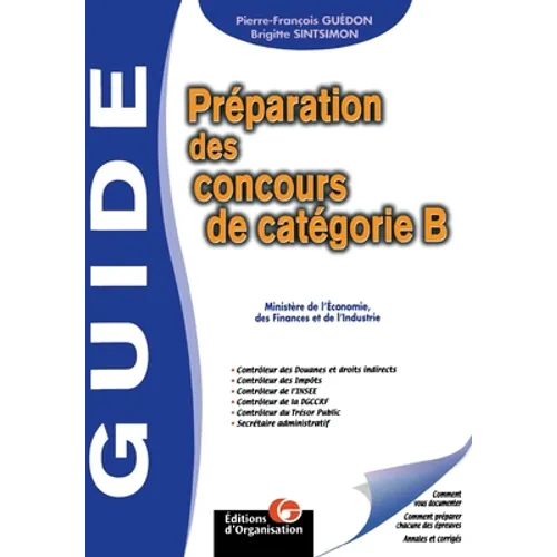 Préparation des concours de catégorie B - Paperback