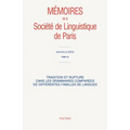 Tradition Et Rupture Dans Les Grammaires Comparees de Differentes Familles de Langues
