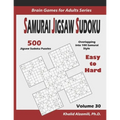 Samurai Jigsaw Sudoku: 500 Easy to Hard Jigsaw Sudoku Puzzles Overlapping into 100 Samurai Style