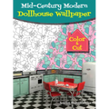 Mid-Century Modern Dollhouse Wallpaper: Color & Cut