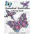Botanical Butterflies Coloring Book: 58 Beautiful tangled and floral butterflies to color