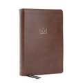 Kingdom Life Bible: Joining God's Mission to Save the World (Nkjv, Brown Leathersoft, Red Letter, Comfort Print)
