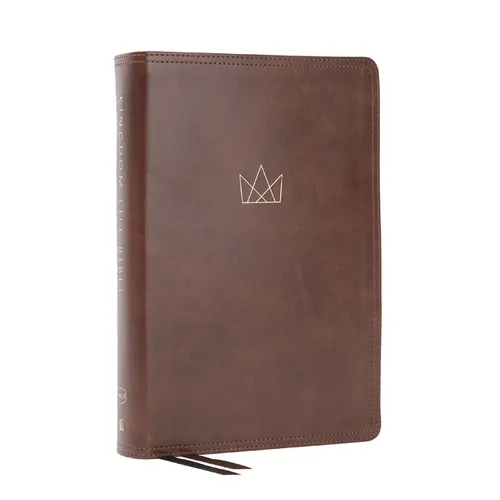 Kingdom Life Bible: Joining God's Mission to Save the World (Nkjv, Brown Leathersoft, Red Letter, Comfort Print)
