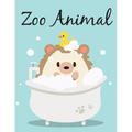 Zoo Animal: An Adult Coloring Book with Fun, Easy, and Relaxing Coloring Pages for Animal Lovers
