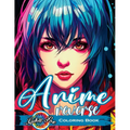 Reverse Coloring Book Anime: Unlock the Artistic Journey - Reverse and Watercolor Fun for Adults - Captivating Book with Calming Flow of Colors