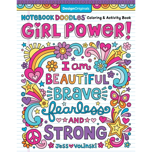 Notebook Doodles Girl Power!: Coloring & Activity Book
