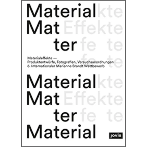 Material Effects: Product Designs, Photographs, Experiments: 6th International Marianne Brandt Contest