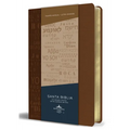 Biblia Rvr60 Letra Grande Tamaño Manual, Simil Piel Canela Con Nombres de Dios / Spanish Bible Rvr60 Handy Size Large Print Leather Soft Brown with Na
