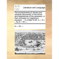 The Enchantments of Jannes and Jambres Discovered: Or the Errors and Blasphemies of the Secession, in Their Principles on Magistracy, Exposed; ... in