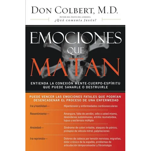 Emociones Que Matan: Entienda La Conexión Mente-Cuerpo-Espíritu Que Puede Sanarle O Destruirle