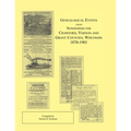 Genealogical Events from Newspapers for Crawford, Vernon and Grant Counties, Wisconsin, 1870-1901