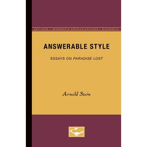 Answerable Style: Essays on Paradise Lost