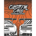 JDM Cars Coloring Book: modified cars and tires coloring book for adults