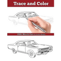 Trace and Color: 1960s Muscle Cars: Adult Activity Book