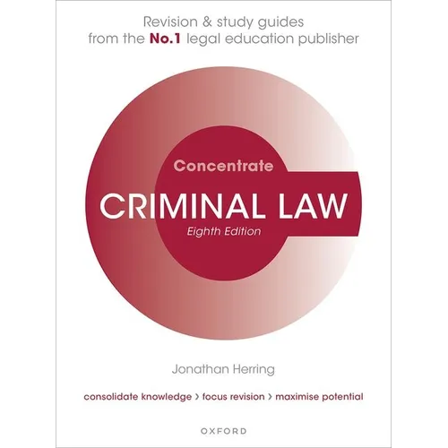 Criminal Law Concentrate: Law Revision and Study Guide