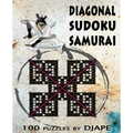 Diagonal Sudoku Samurai X: 100 puzzles