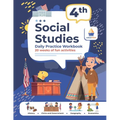 4th Grade Social Studies: Daily Practice Workbook 20 Weeks of Fun Activities History Civic and Government Geography Economics + Video Explanations for