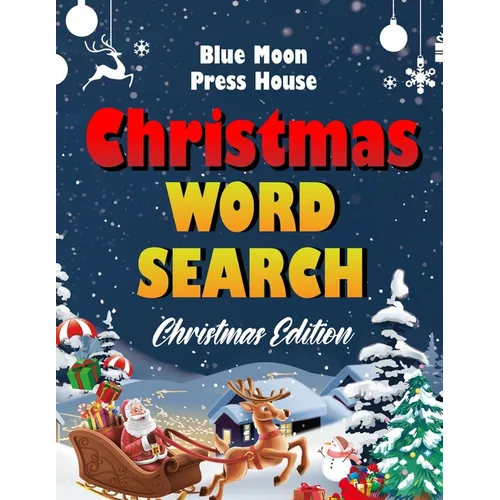 Christmas word search.: Easy Large Print Puzzle Book for Adults, Kids & Everyone for the 25 Days of Christmas.