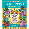 Psalms Large Print Coloring Book - Big and Simple Designs for All Ages