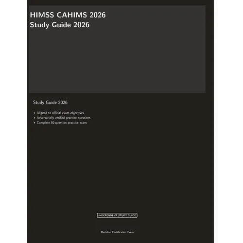 HIMSS CAHIMS 2026 Study Guide