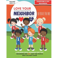 Love Your Neighbor Co.: Basketball - Coloring Book for Kids Ages 4, 5, and 6 - Preschool, Kindergarten: Girl and Boy Basketball Players, Court