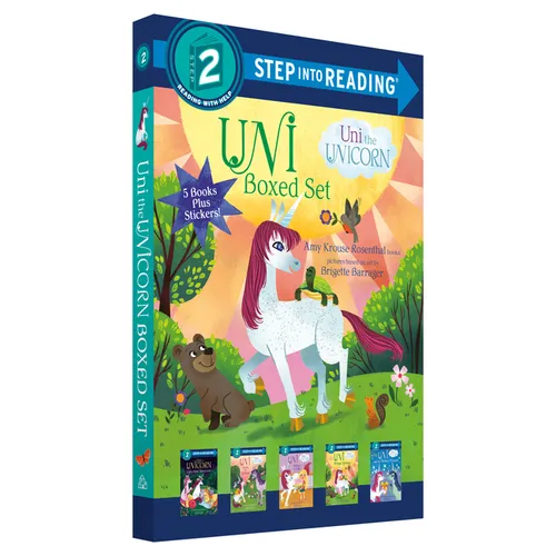 Uni the Unicorn Step Into Reading Boxed Set: Uni Brings Spring; Uni's First Sleepover; Uni Goes to School; Uni Bakes a Cake; Uni and the Perfect Prese