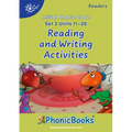 Phonic Books Dandelion Readers Reading and Writing Activities Set 2 Units 11-20 Twin Chimps (Two Letter Spellings Sh, Ch, Th, Ng, Qu, Wh, -Ed, -Ing, -