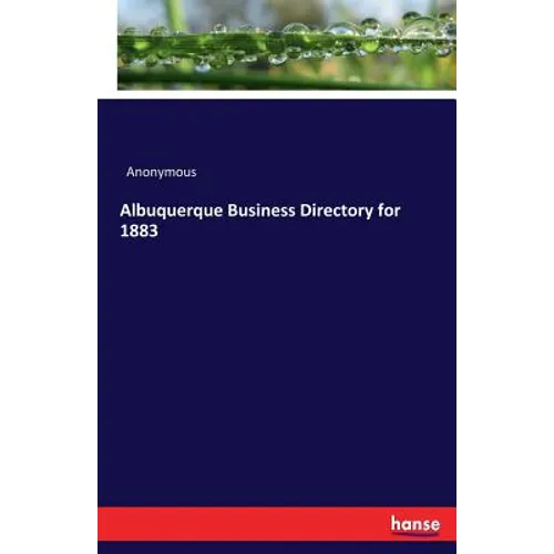 Albuquerque Business Directory for 1883