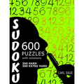 600 Sudoku Puzzles. 300 Hard and 300 Extra Hard, with solutions.