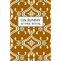 Gin Rummy Score Book: 6x9, 110 pages, Keep Track of Scoring Card Games Gold Tone Yellow