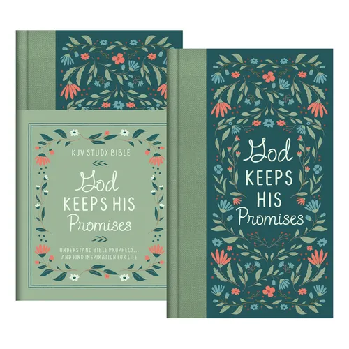 God Keeps His Promises KJV Study Bible [Sage Floral]: Understand Bible Prophecy. . .and Find Inspiration for Life