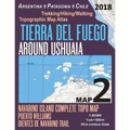 Tierra Del Fuego Around Ushuaia Map 2 Navarino Island Complete Topo Map Puerto Williams Argentina Patagonia Chile Trekking/Hiking/Walking Topographic