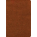 CSB Giant Print Single-Column Bible, Burnt Sienna Leathertouch